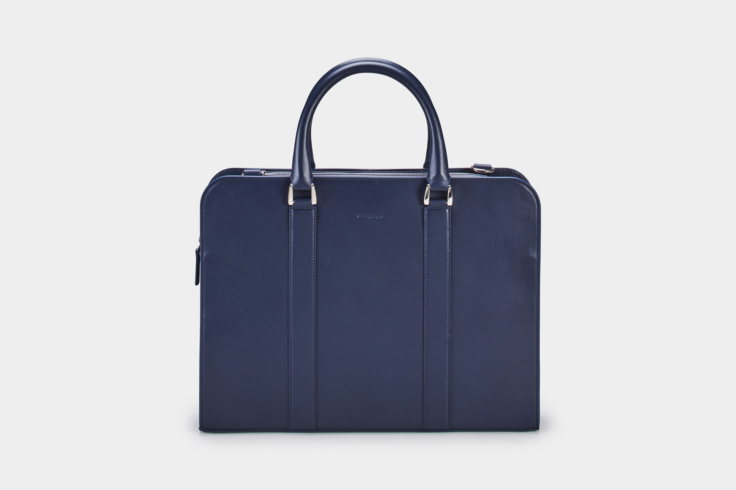 Leather Briefcase β Navy Blue - Image 2