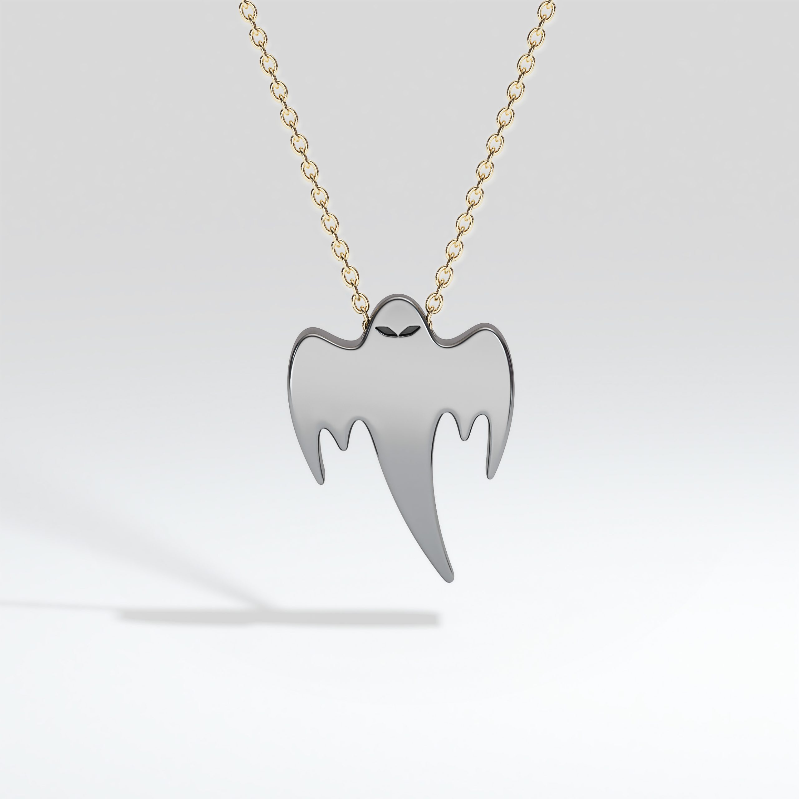 Ghost Pendant – 18K Gold
