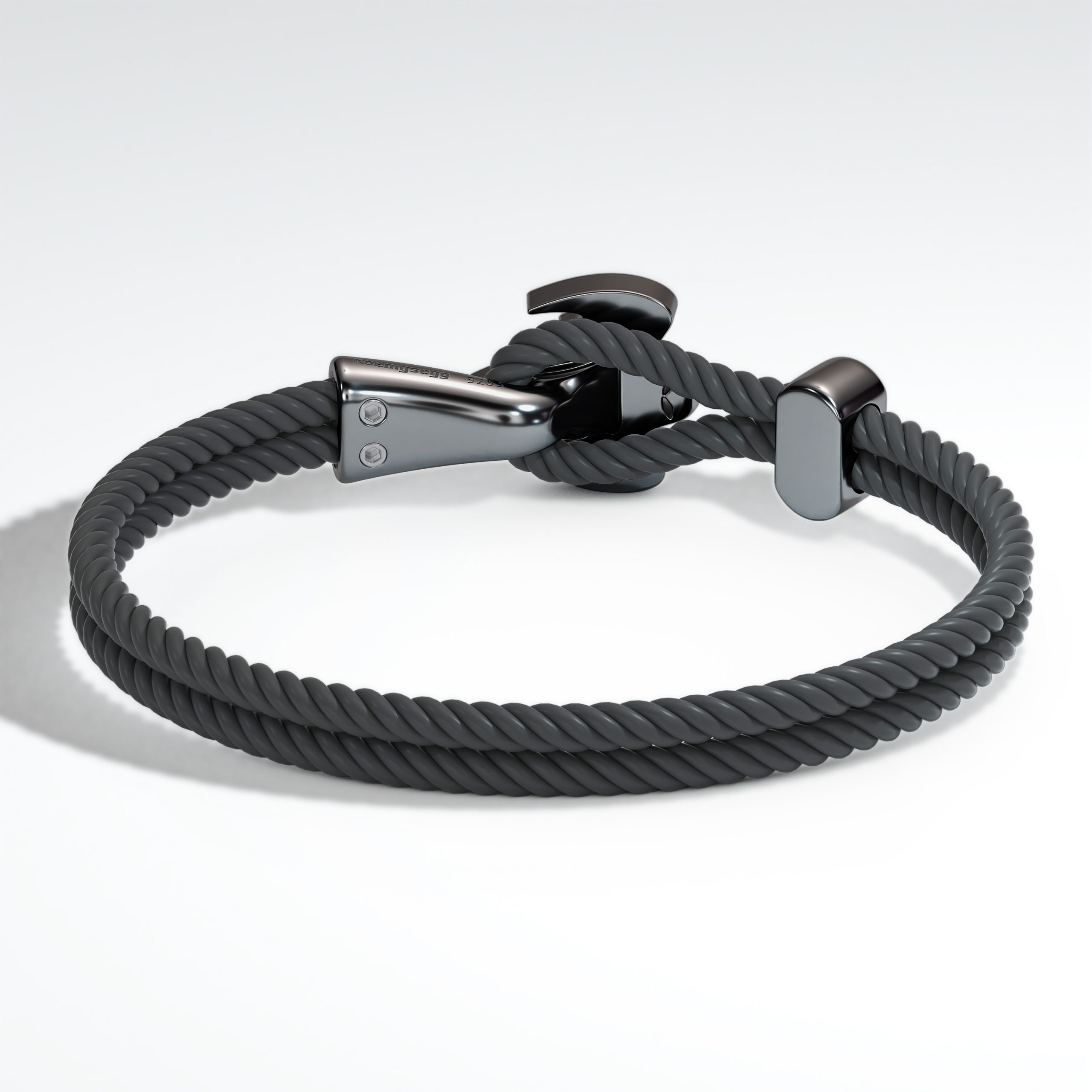 Ghost braided bracelet β Oxidized Silver - Image 5