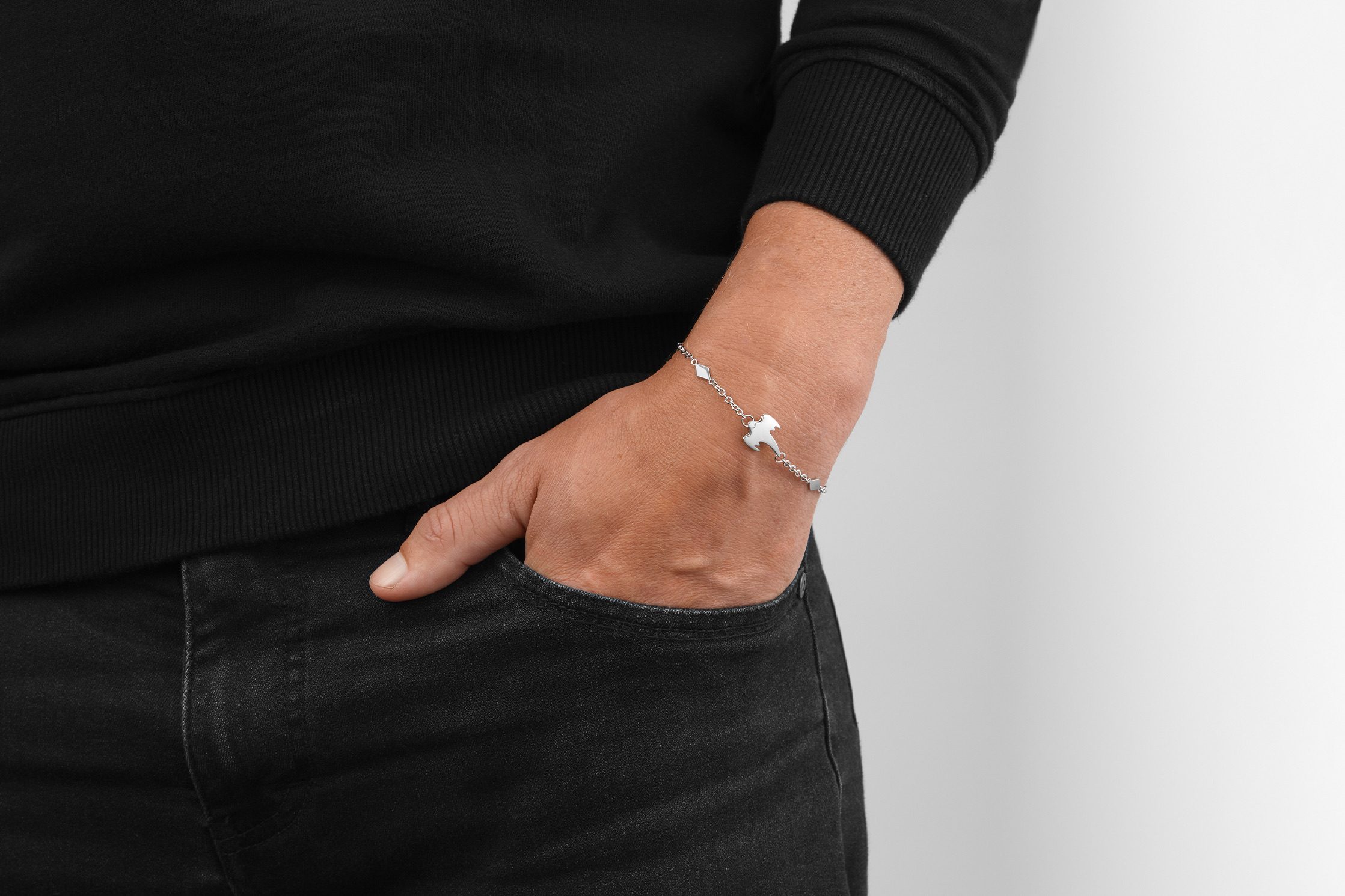 Ghost Silver Charm Bracelet - Image 3